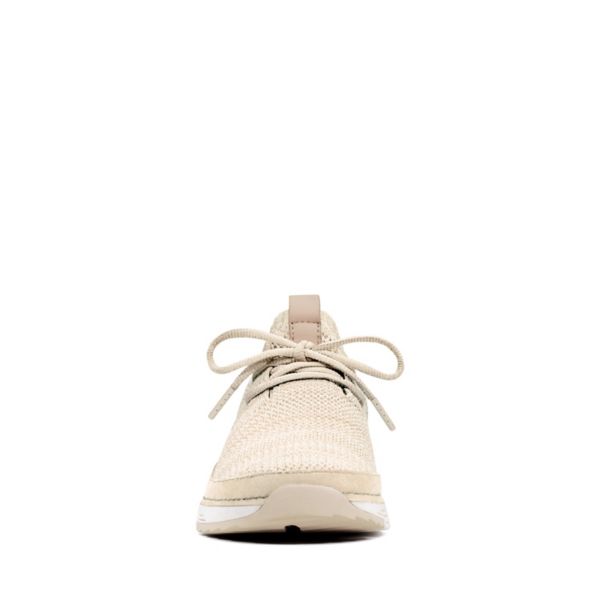 Clarks Womens Tri Native Flat Shoes White | CA-9481063